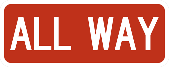 R1-3P All-Way — Plaque — sign artwork