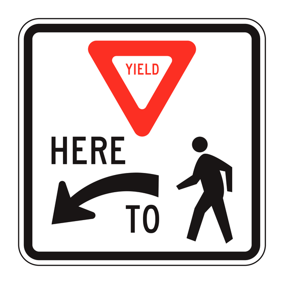 R1-5 Yield Here to Pedestrians — official FHWA layout