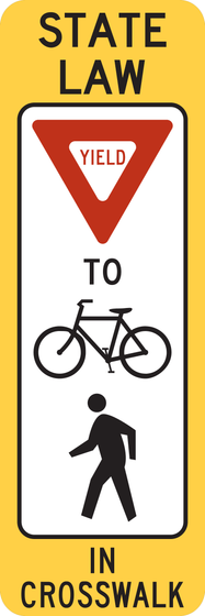 R1-6d In-Street Trail Crossing — Yield — sign artwork