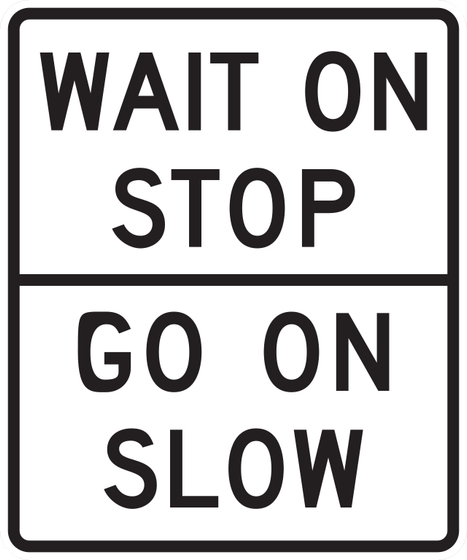 R1-7a Wait on Stop - Go on Slow — official FHWA layout
