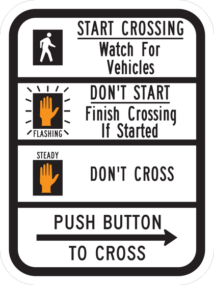 R10-3b Push Button Educational — Symbolic Signals — sign artwork
