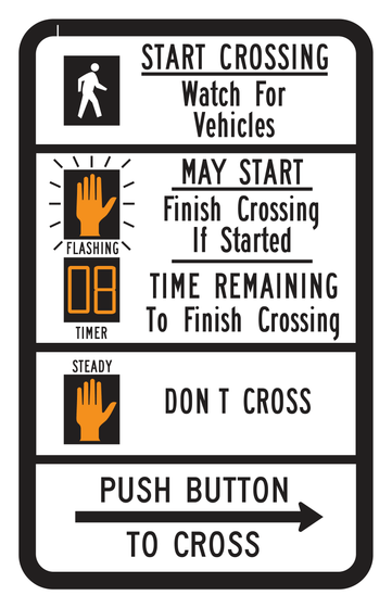 R10-3e(CA) COUNTDOWN PEDESTRIAN — sign artwork