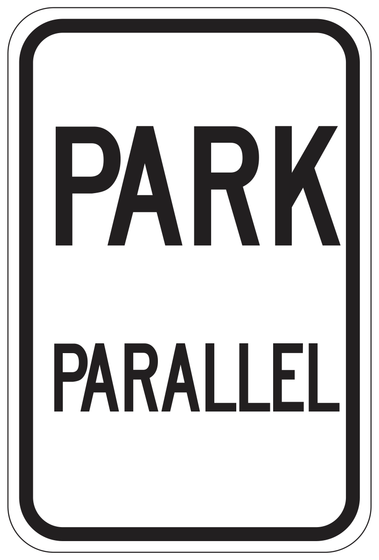 R24(CA) PARK PARALLEL — sign artwork
