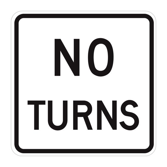 R3-3 No Turns — official FHWA layout