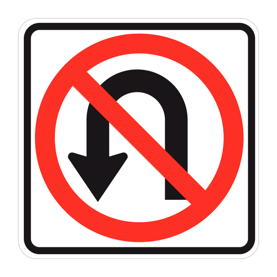 R3-4 No U-Turn — official FHWA layout