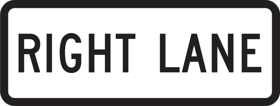 R3-5fP Right Lane — official FHWA layout
