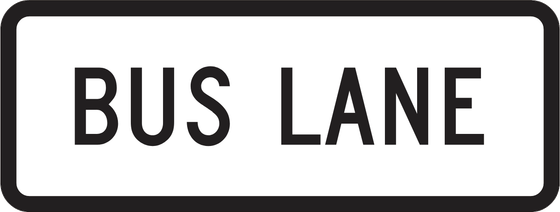 R3-5gP Bus Lane — official FHWA layout