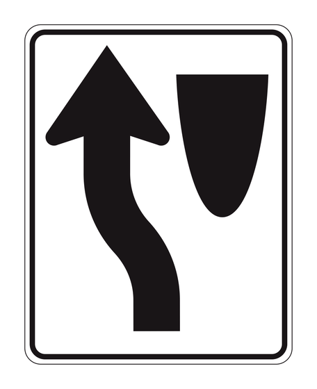R4-8 Keep Left — official FHWA layout