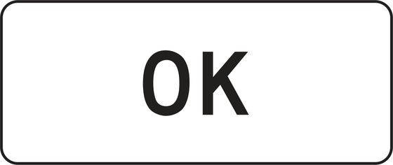 R70B(CA) OK (lower panel) — sign artwork
