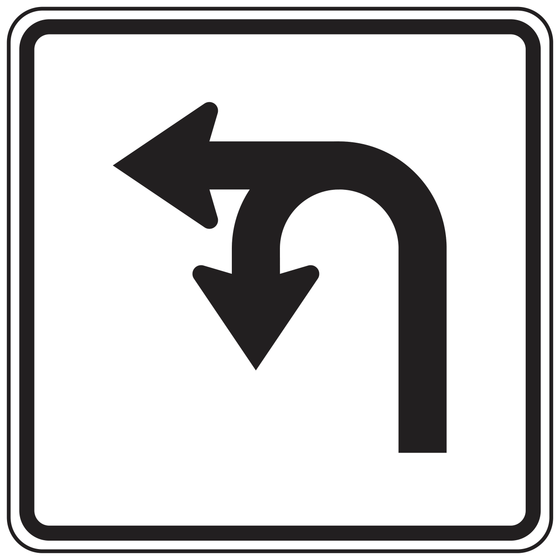 R73-2(CA) Intersection Lane Control — sign artwork