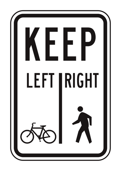 R9-7 Shared-Use Path Restriction — official FHWA layout