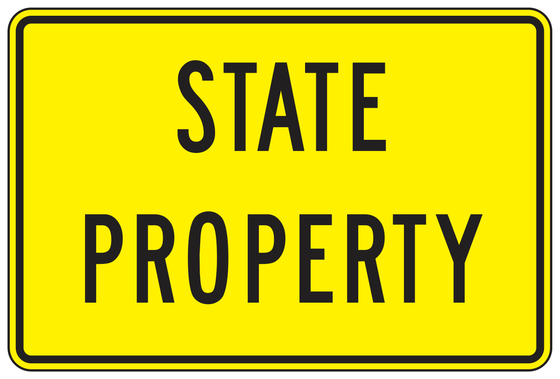 S1-1(CA) STATE PROPERTY — sign artwork