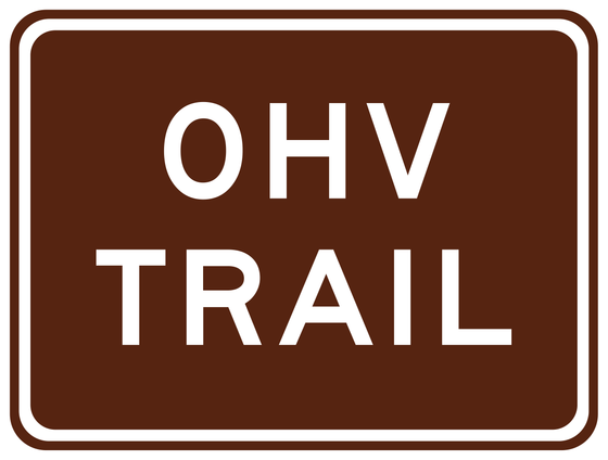 S12(CA) OHV TRAIL — sign artwork