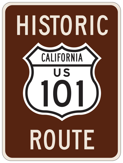 S18(CA) Historic Route — sign artwork