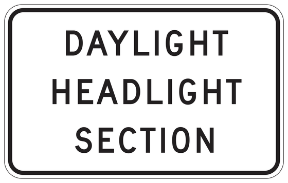 S30-1(CA) DAYLIGHT HEADLIGHT SECTION — sign artwork