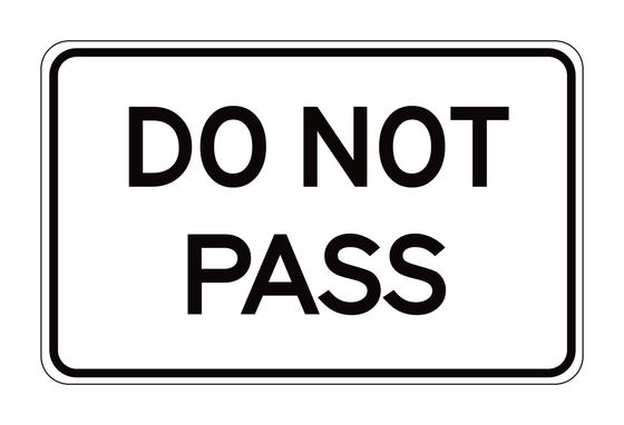 SC13(CA) Do Not Pass — official FHWA layout
