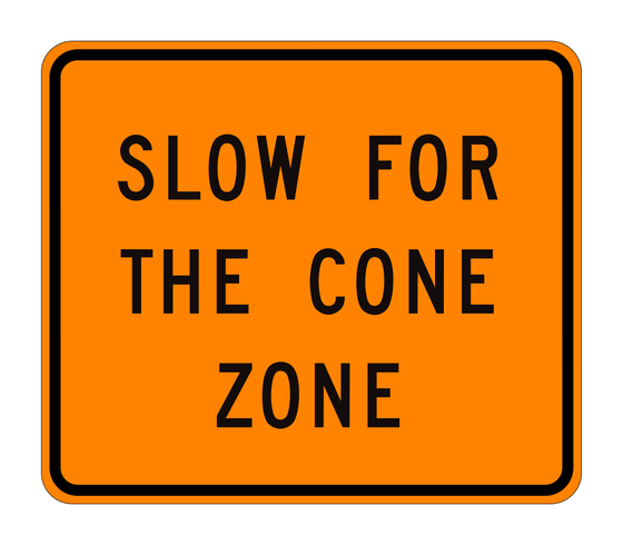 SC20(CA) Slow for the Cone Zone — official FHWA layout