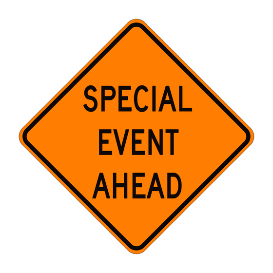 SC5(CA) Special Event Ahead — official FHWA layout