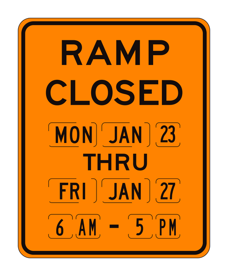 SC6-4(CA) Ramp Closed (Day/Date Thru Day/Date/Time) — official FHWA layout