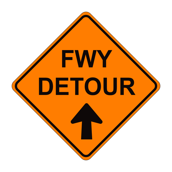 SC9(CA) Freeway Detour (Arrow) — official FHWA layout
