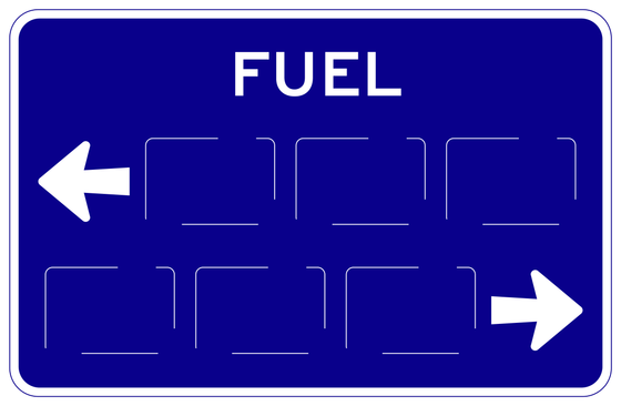 SG42-4(CA) Specific Service Ramp — sign artwork