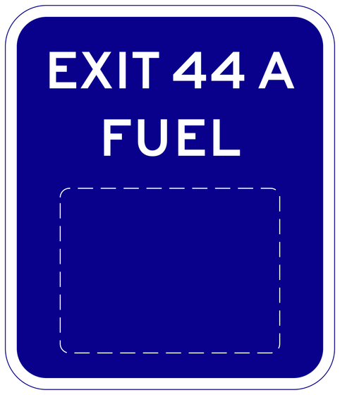 SG42-9(CA) Single-Exit Interchange (One Service) Mainline — sign artwork