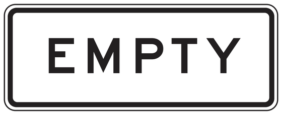 SR10-1(CA) EMPTY — sign artwork