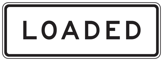 SR9-1(CA) LOADED — sign artwork