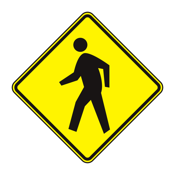 W11-2 Pedestrian — official FHWA layout