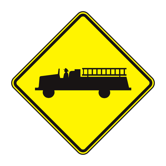 W11-8 Emergency Vehicle — official FHWA layout
