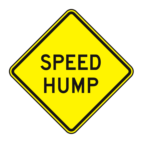 W17-1 Speed Hump — official FHWA layout