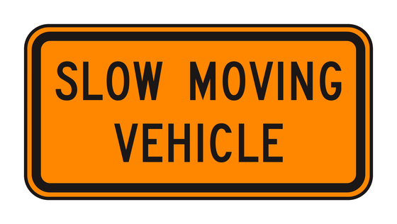 W21-4 Slow Moving Vehicle — official FHWA layout