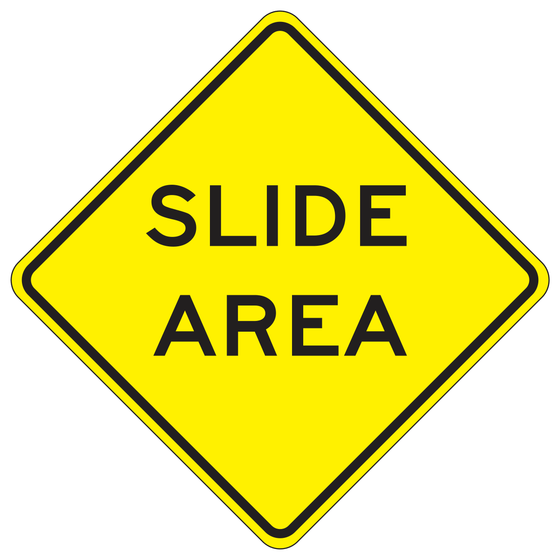 W38(CA) SLIDE AREA — sign artwork
