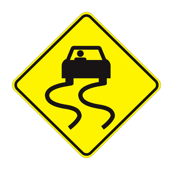W8-5 Slippery When Wet — official FHWA layout