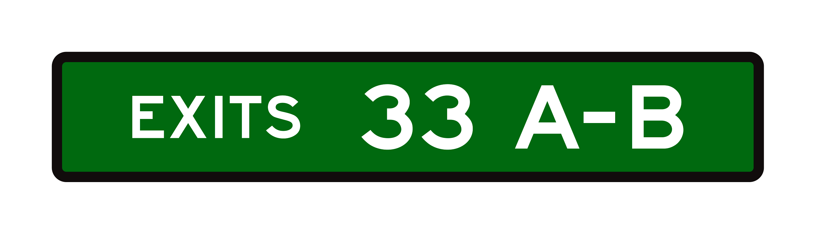 E1-5P Exit Number Plaque — official FHWA layout
