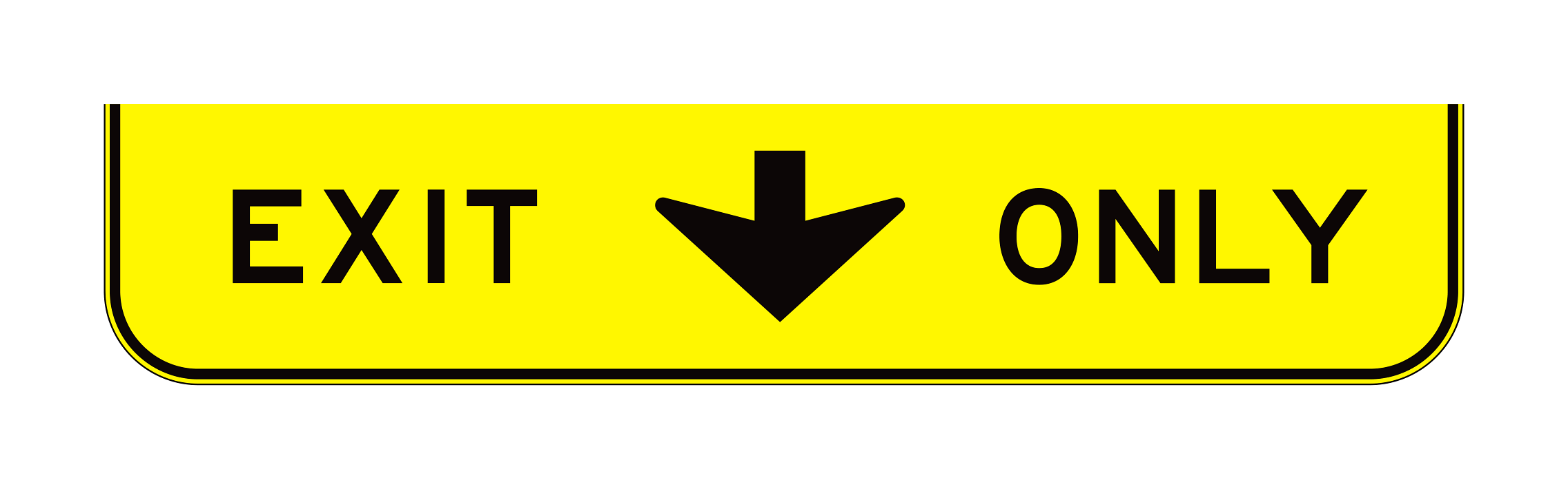 E11-1 Exit Only — official FHWA layout