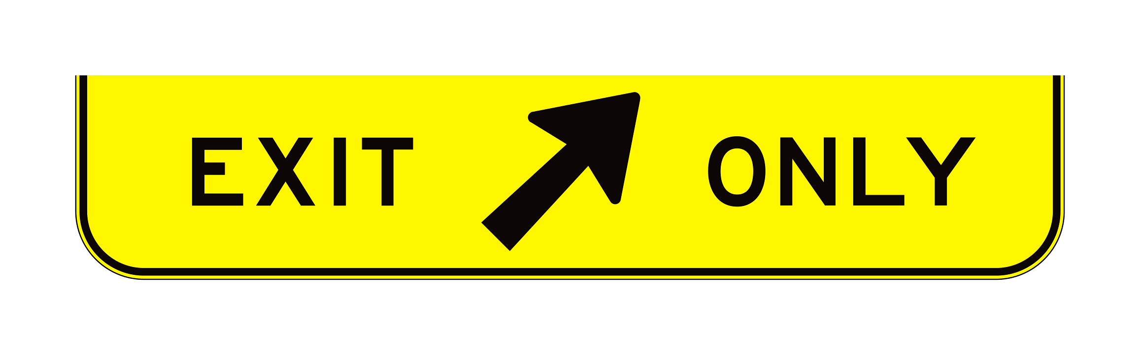 E11-1d Exit Only — official FHWA layout