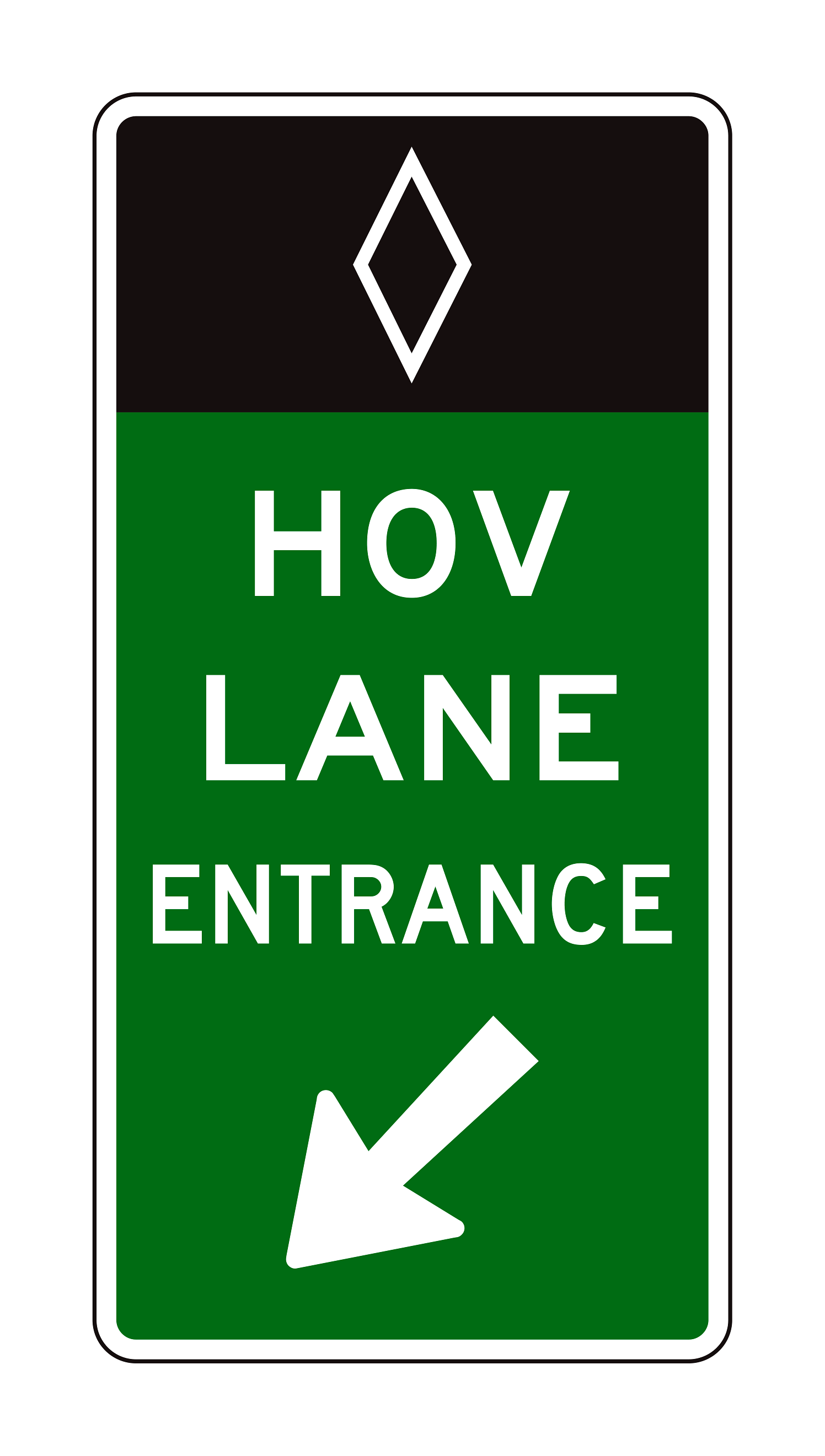 E8-1 Preferential Lane Entrance Gore — official FHWA layout