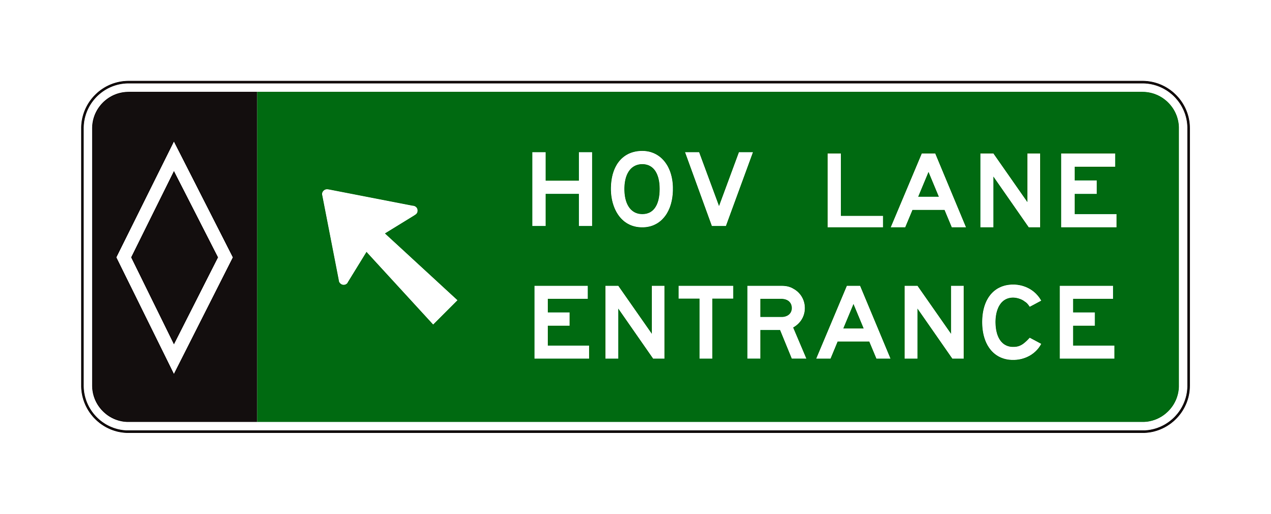 E8-2 Preferential Lane Entrance Direction (Overhead) — official FHWA layout
