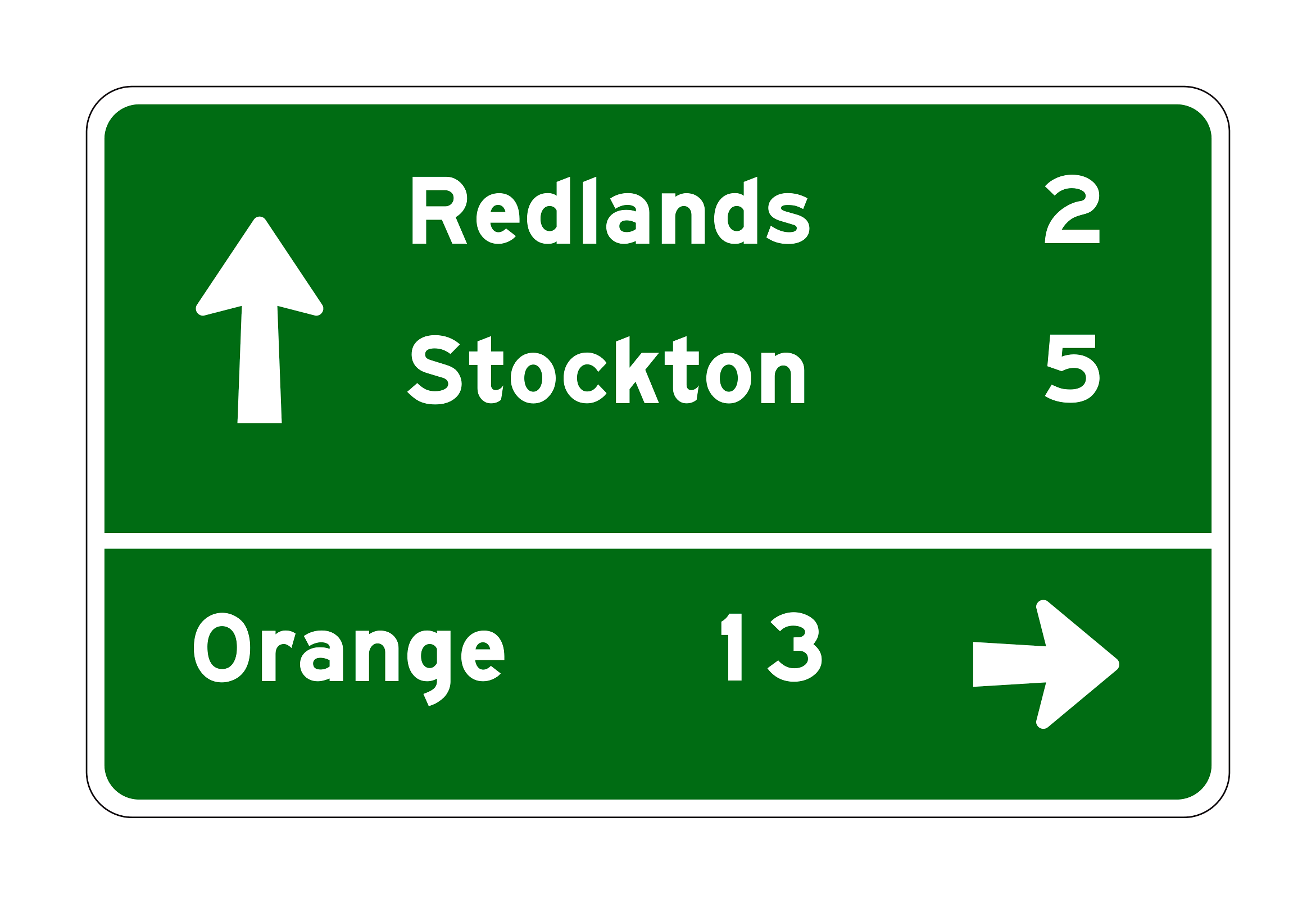 G1-13(CA) Destination Sign — official FHWA layout