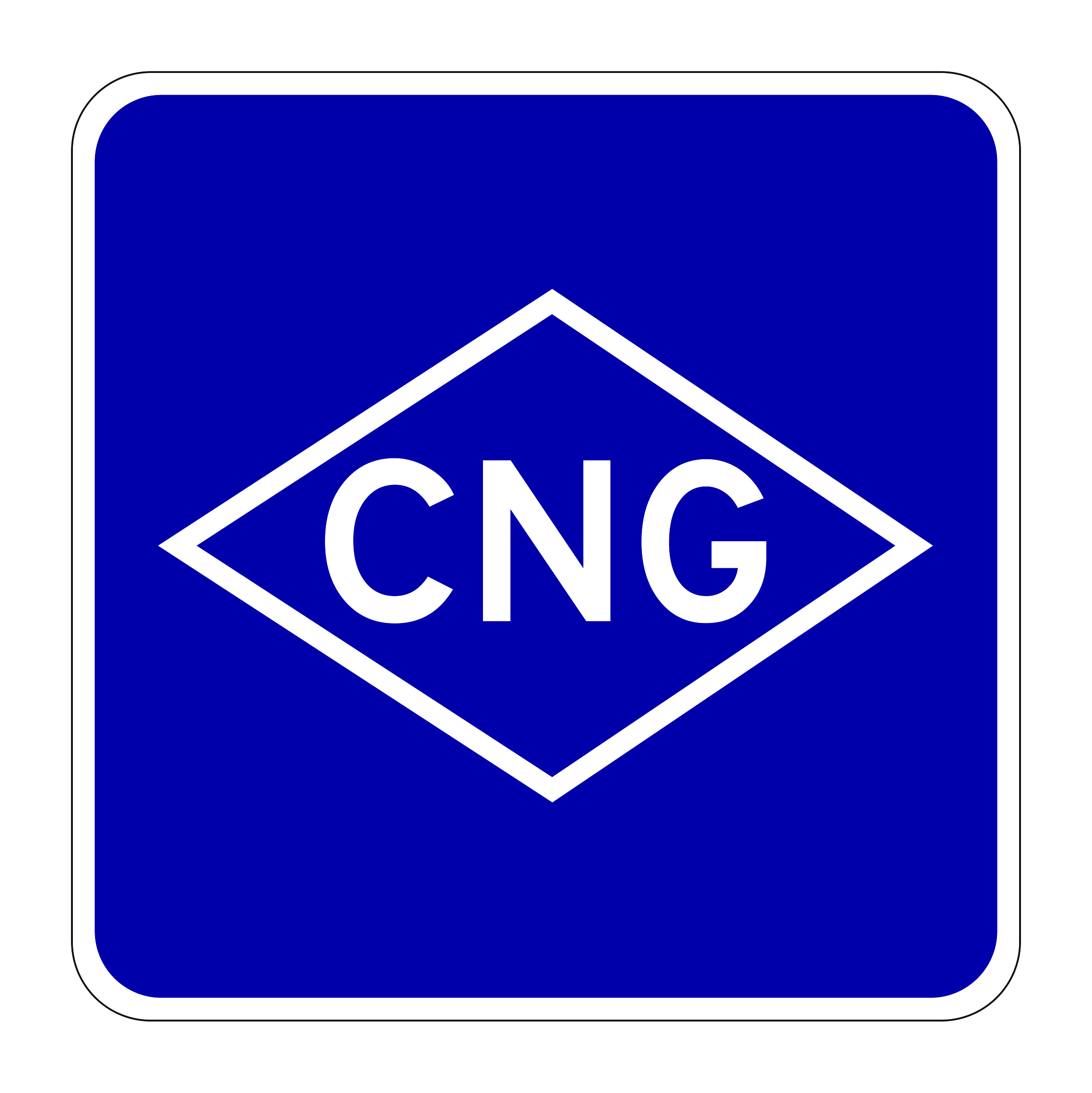 G66-22A(CA) Compressed Natural Gas (CNG) — official FHWA layout