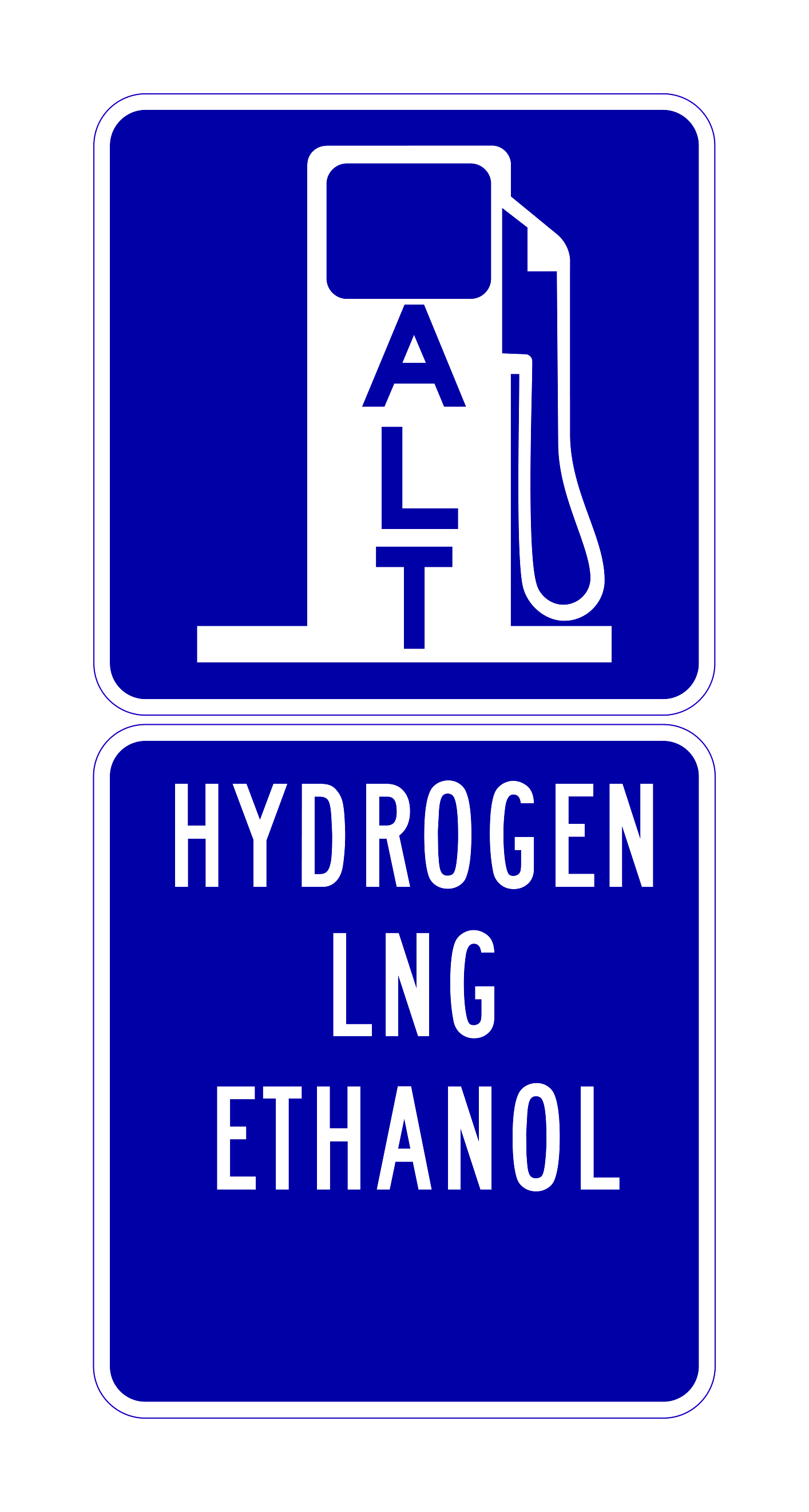 G66-22K(CA) Alternative Fuels (Hydrogen / LNG / Ethanol) — official FHWA layout