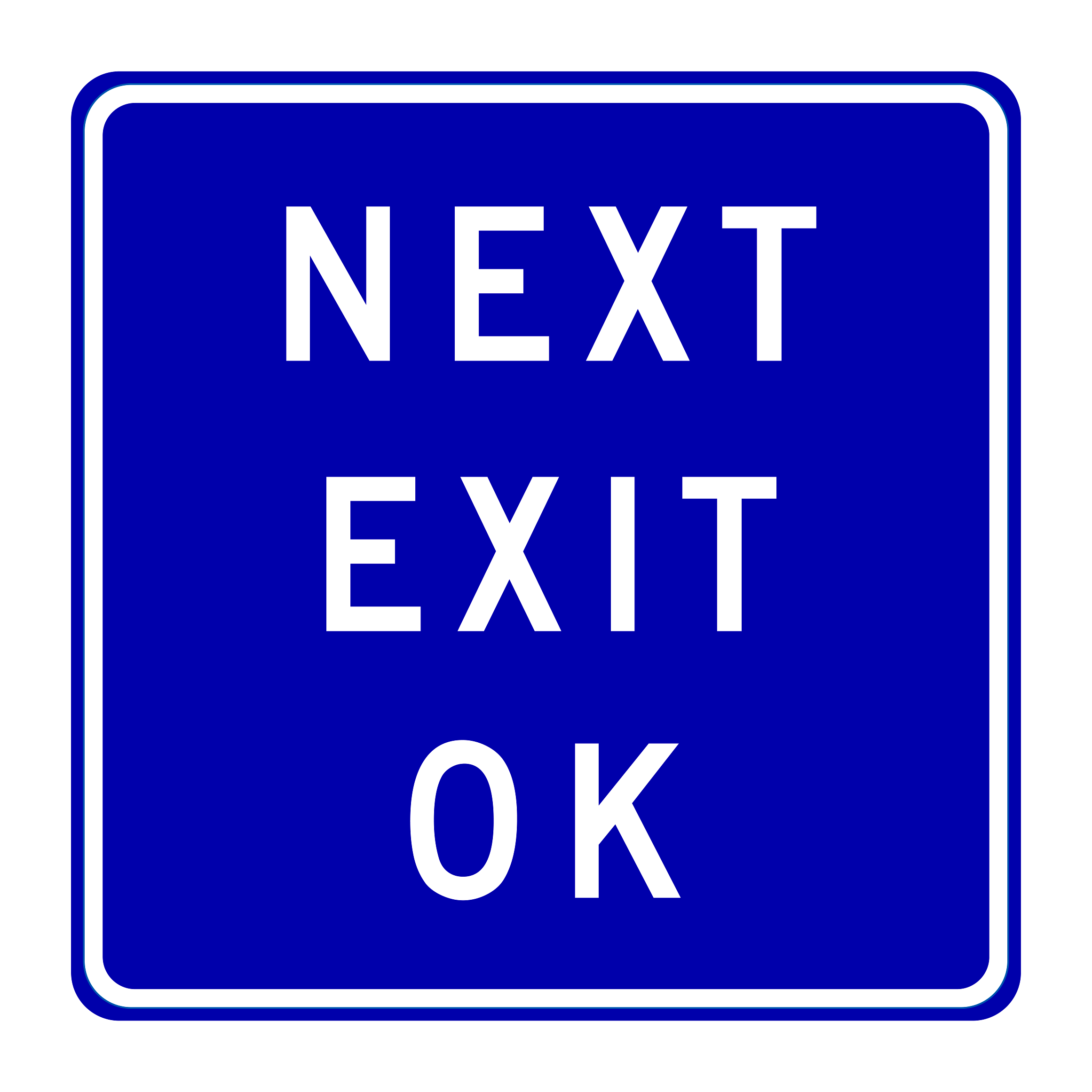 G66-56A(CA) Next Exit OK — official FHWA layout