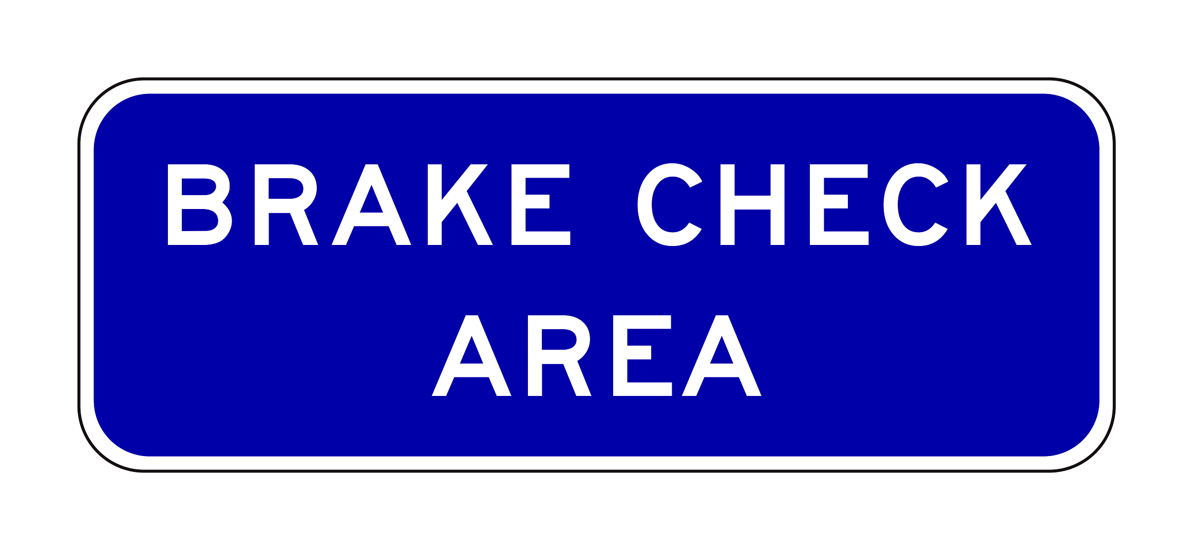G66-58(CA) Brake Check Area — official FHWA layout