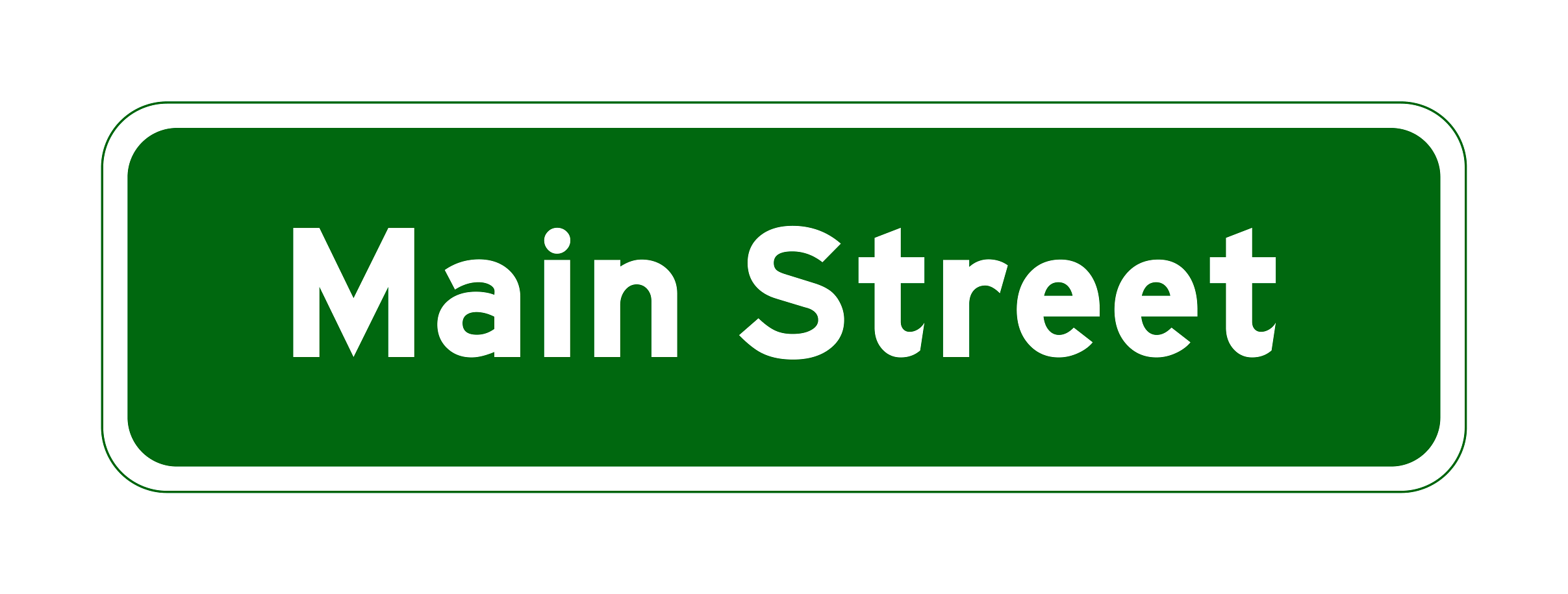G7-1(CA) Street Name Sign — official FHWA layout