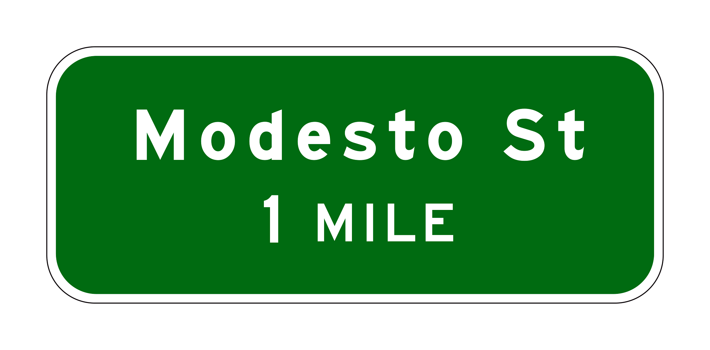 G83-1(CA) Advance Guide Sign — official FHWA layout