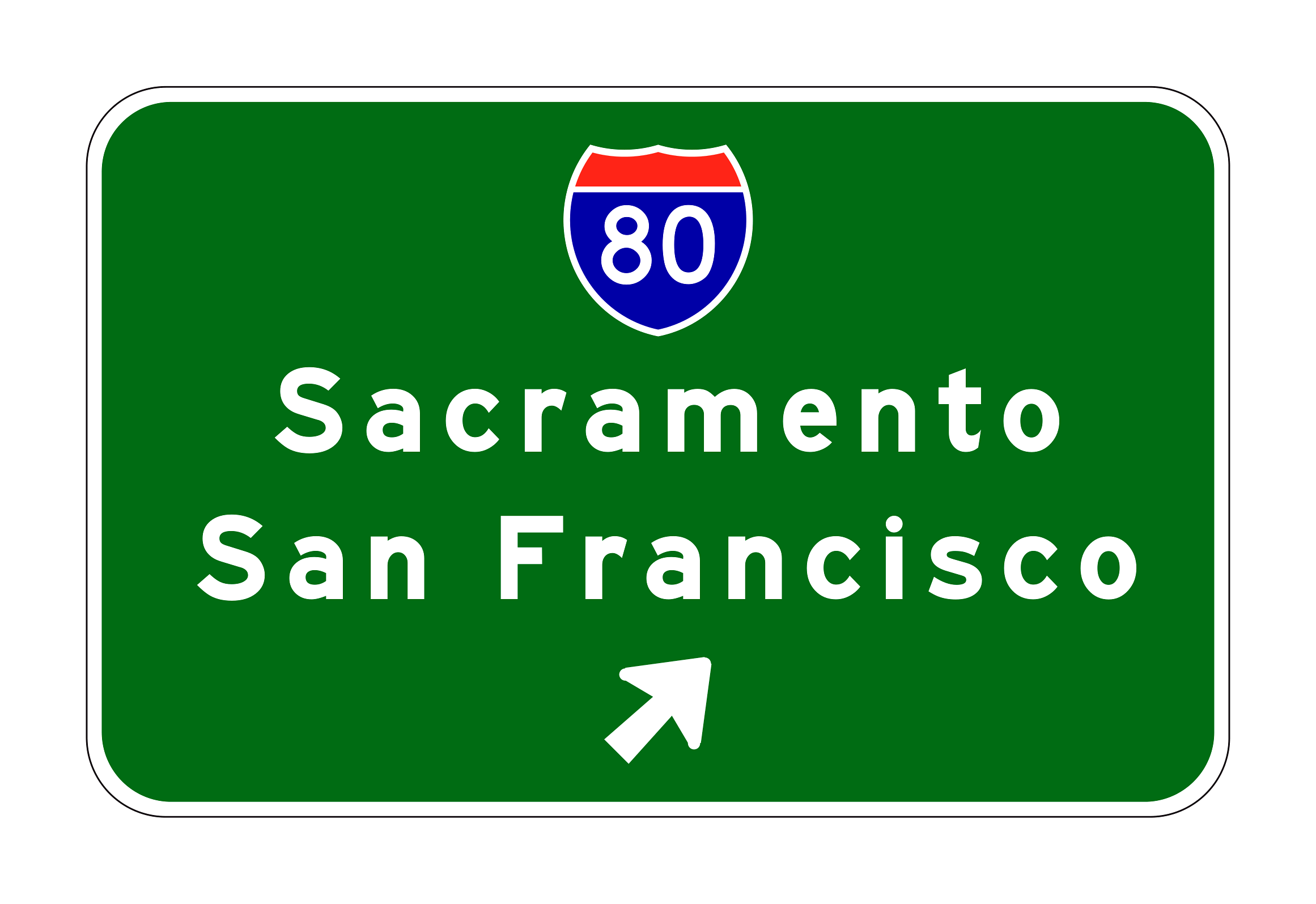 G85-4(CA) Exit Direction Sign — official FHWA layout
