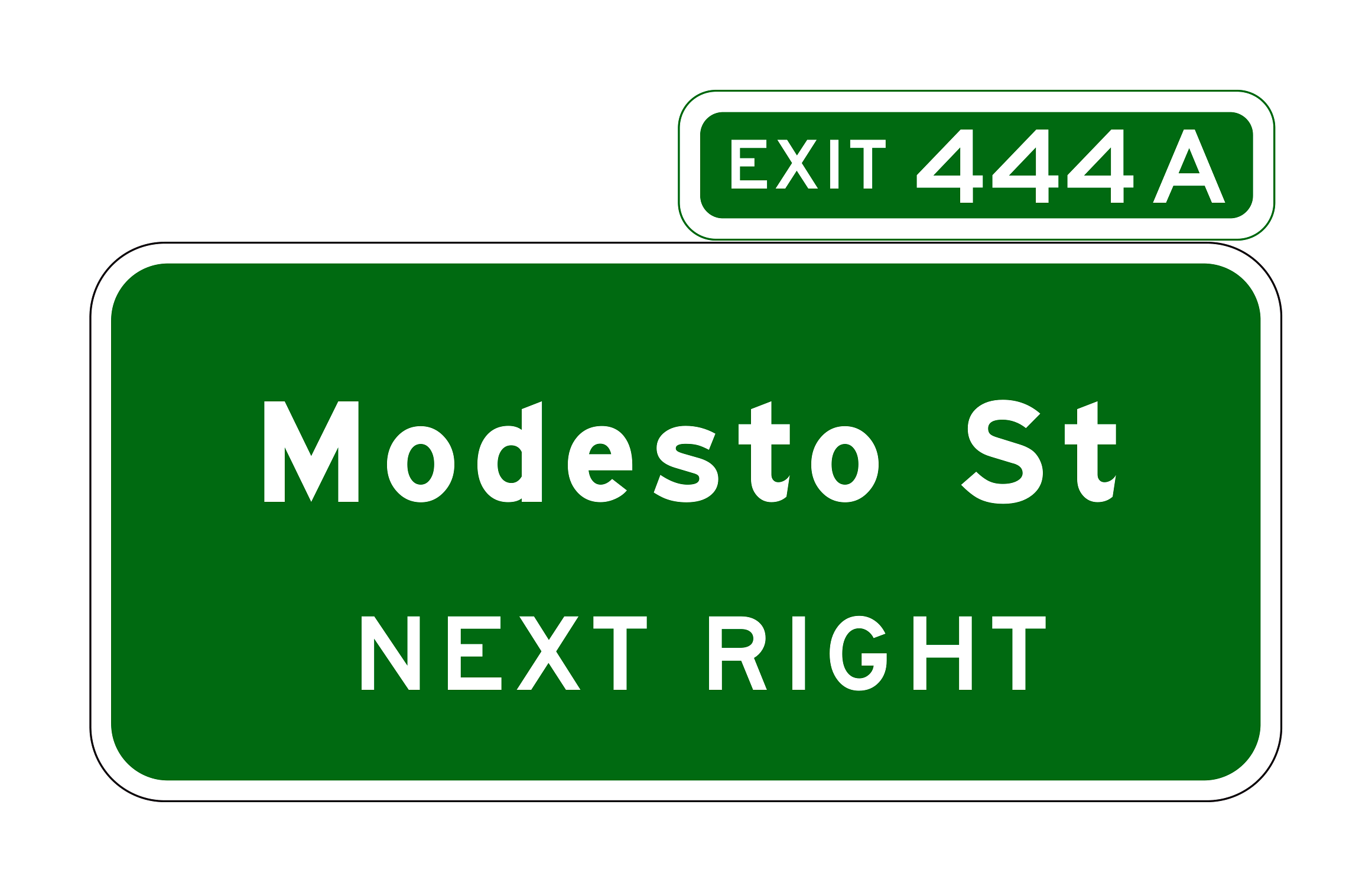 G86-13(CA) Advance Guide Sign with Exit Number Plaque — official FHWA layout
