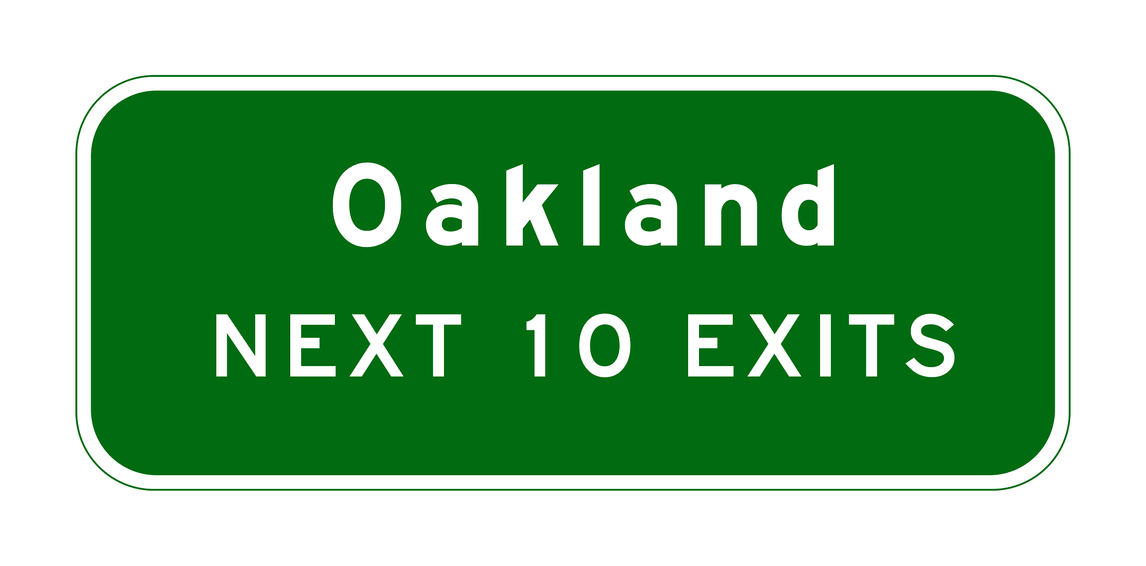 G87(CA) Next Exits Distance Supplemental Guide Sign — official FHWA layout