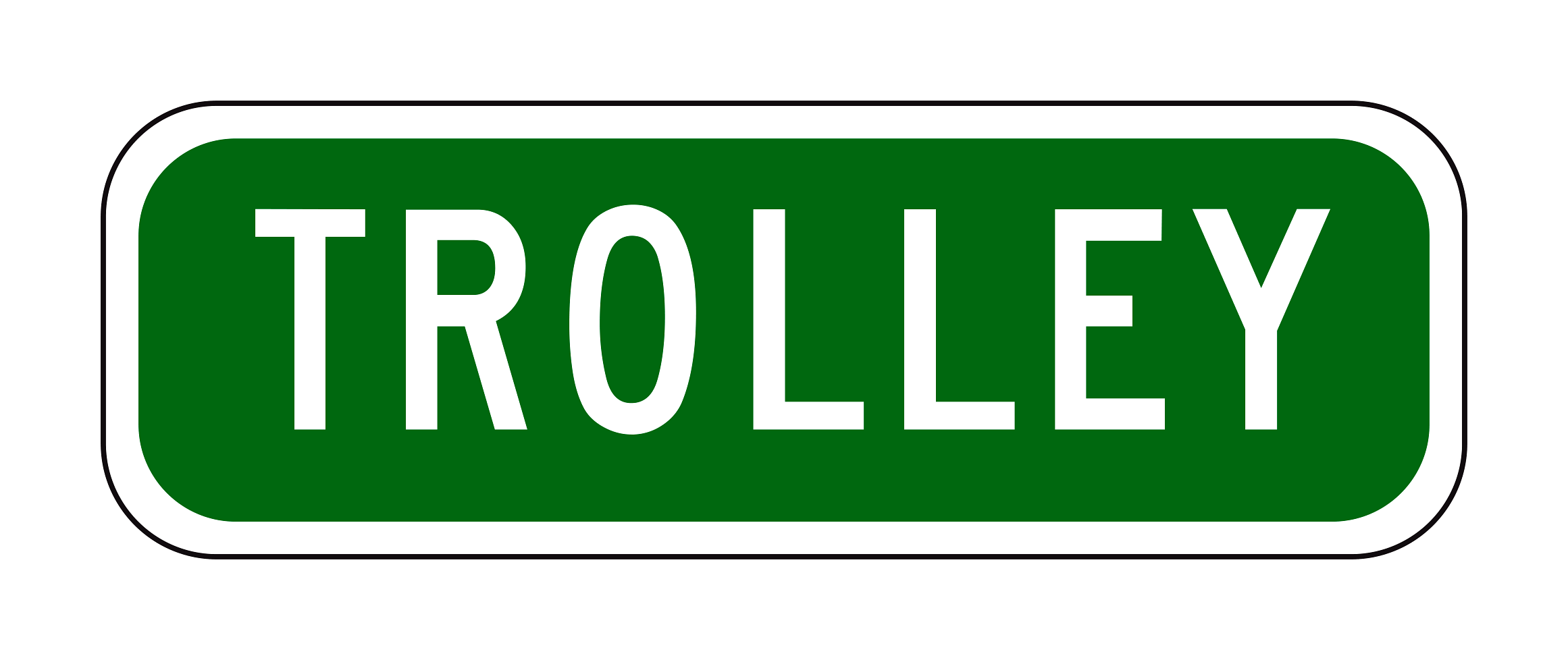 G96A(CA) Trolley (Station Name Placard) — official FHWA layout